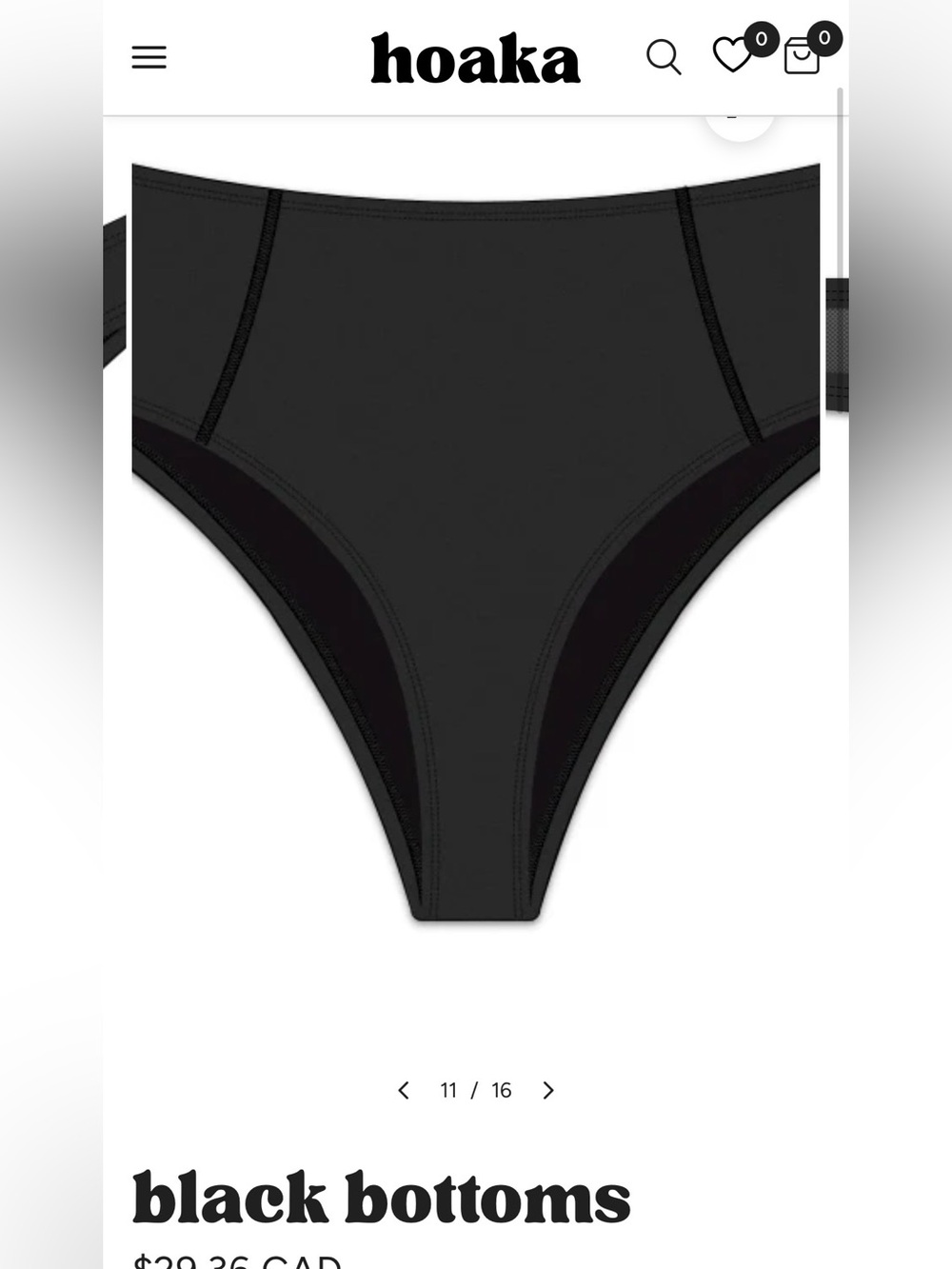 Hoaka Black Top with White Front Zip and button - swimming suits - Picture 8 of 8